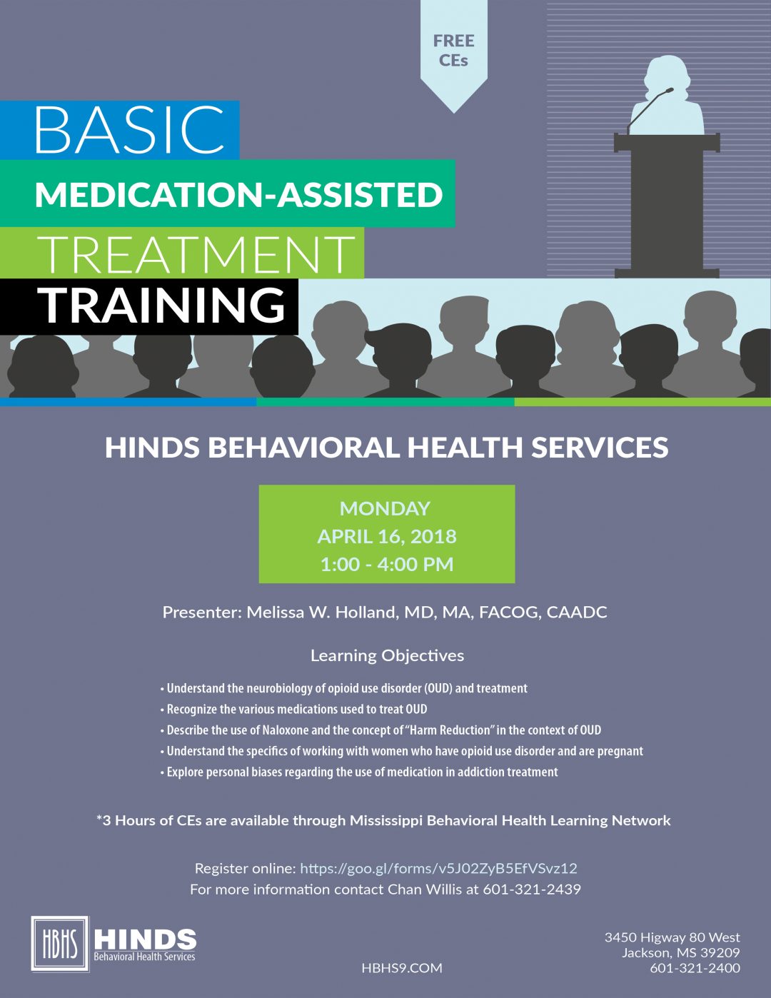 MAT Training Hinds Behavioral Health Services Region 9