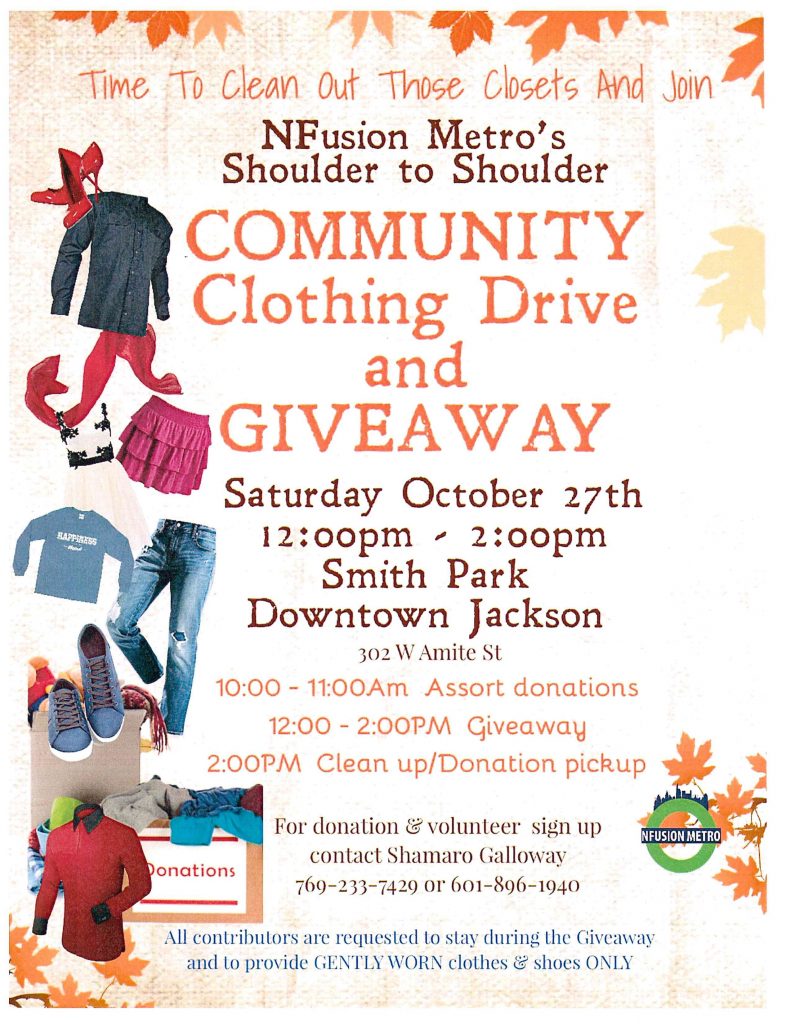 NFusion Metro’s Shoulder to Shoulder Community Clothing Drive ...
