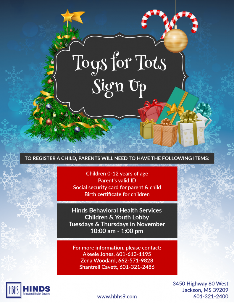 Toys for Tots Registration Hinds Behavioral Health Services Region 9
